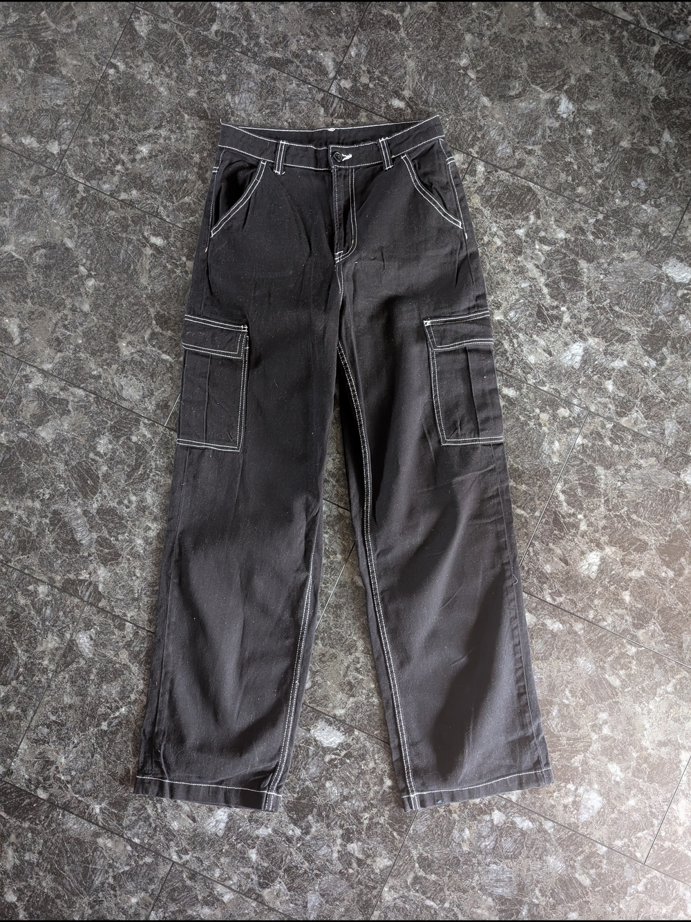 black cargo pants